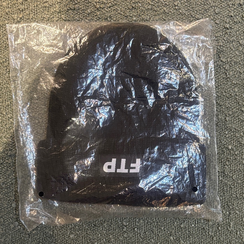 FTP Black Knit Beanie
